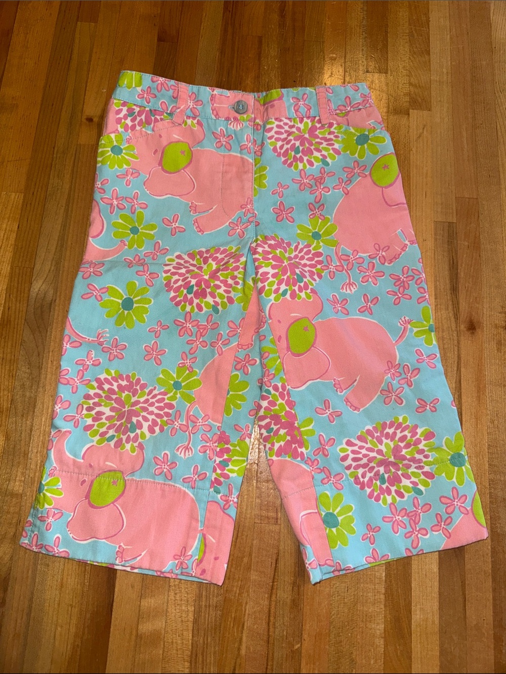 Lilly Pulitzer Elefrance Pattern Girls Capris